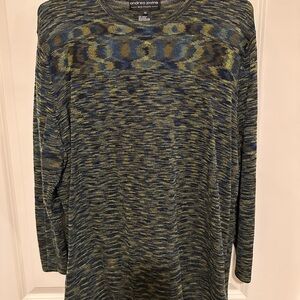 Andrea Jovine Multicolor Long Sleeve Shirt